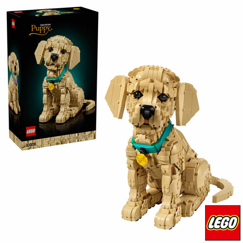 Lego icons golden retriever - lego,