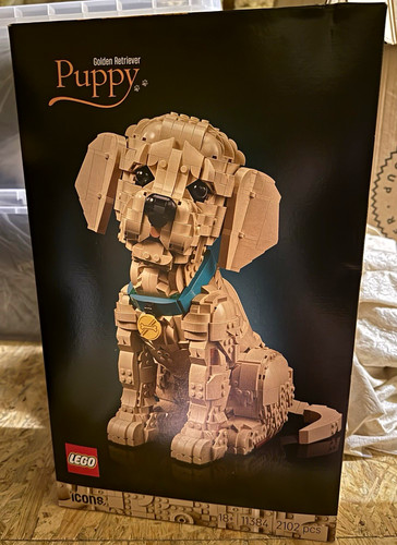 Lego icons golden retriever - lego,