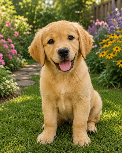 Golden retriever puppy - puppy, dog
