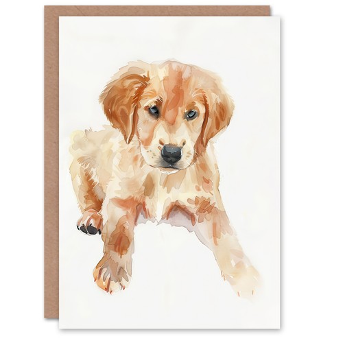 Greeting card dog lover golden - dog,