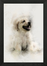 Golden Retriever Puppy Framed