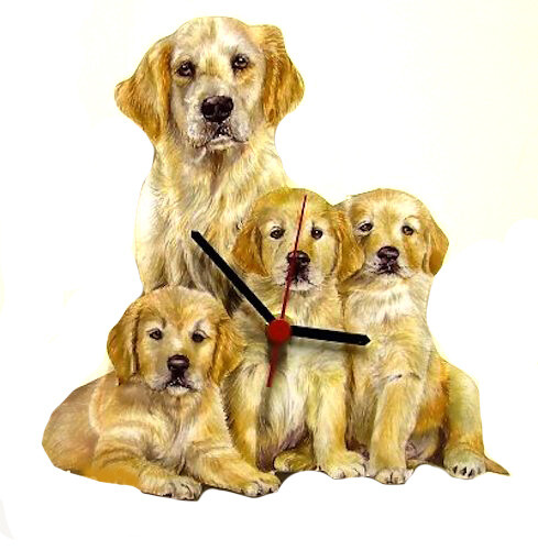 Golden retriever and puppies - golden,