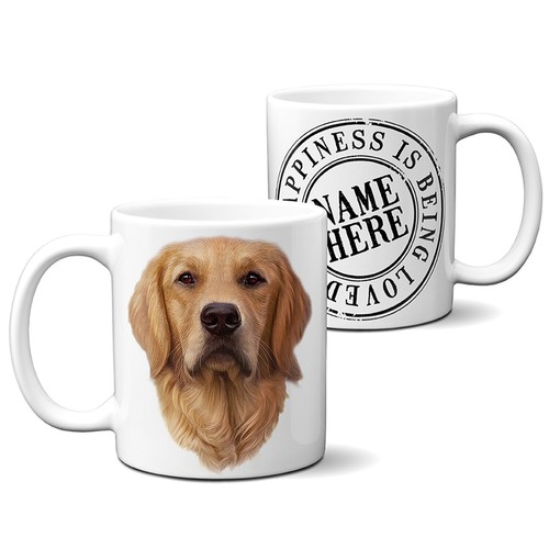 Personalised golden retriever - personalised,