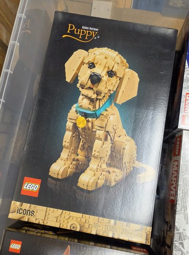 Lego golden retriever - golden, puppy